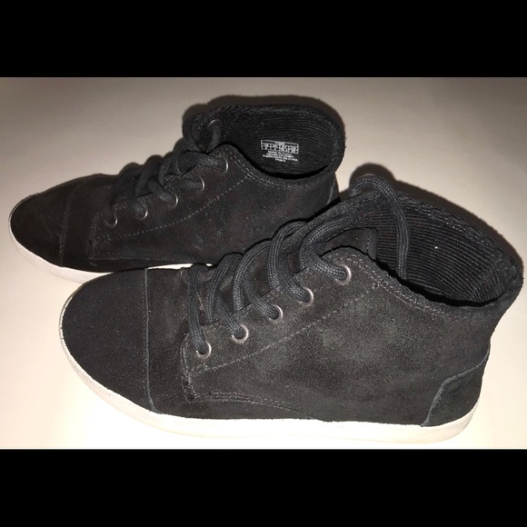 Toms Paseo, Black suede Hightops - Picture 1 of 4